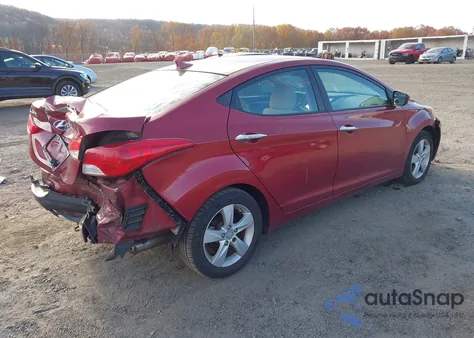 2013 Hyundai Elantra Gls from USA, damaged, VIN 5NPDH4AE0DH448324